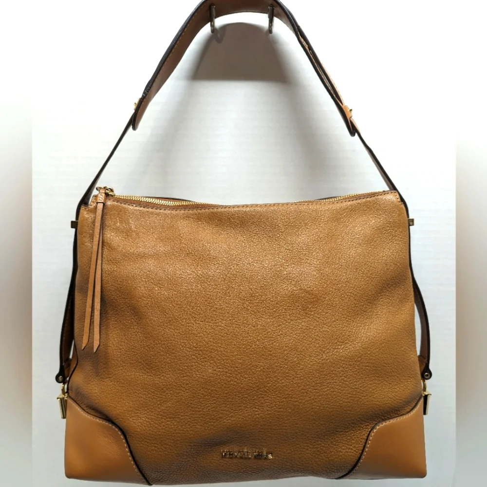 Michael Kors Crosby Pebbled Leather Bag - Every Day Purse - Picture 1 of 15